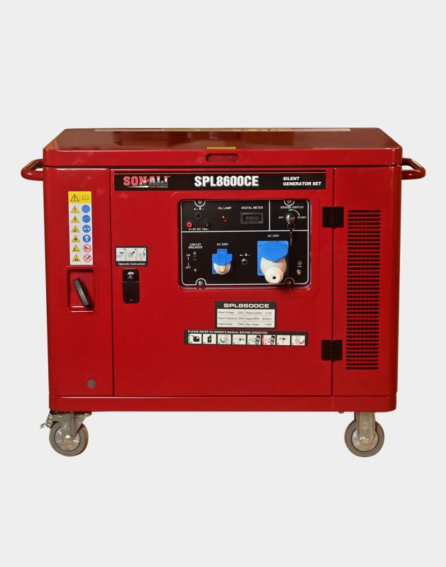 SONALI 7.5KW Soundproof Auto Start Generator SPL8600CEA SH SERVICE